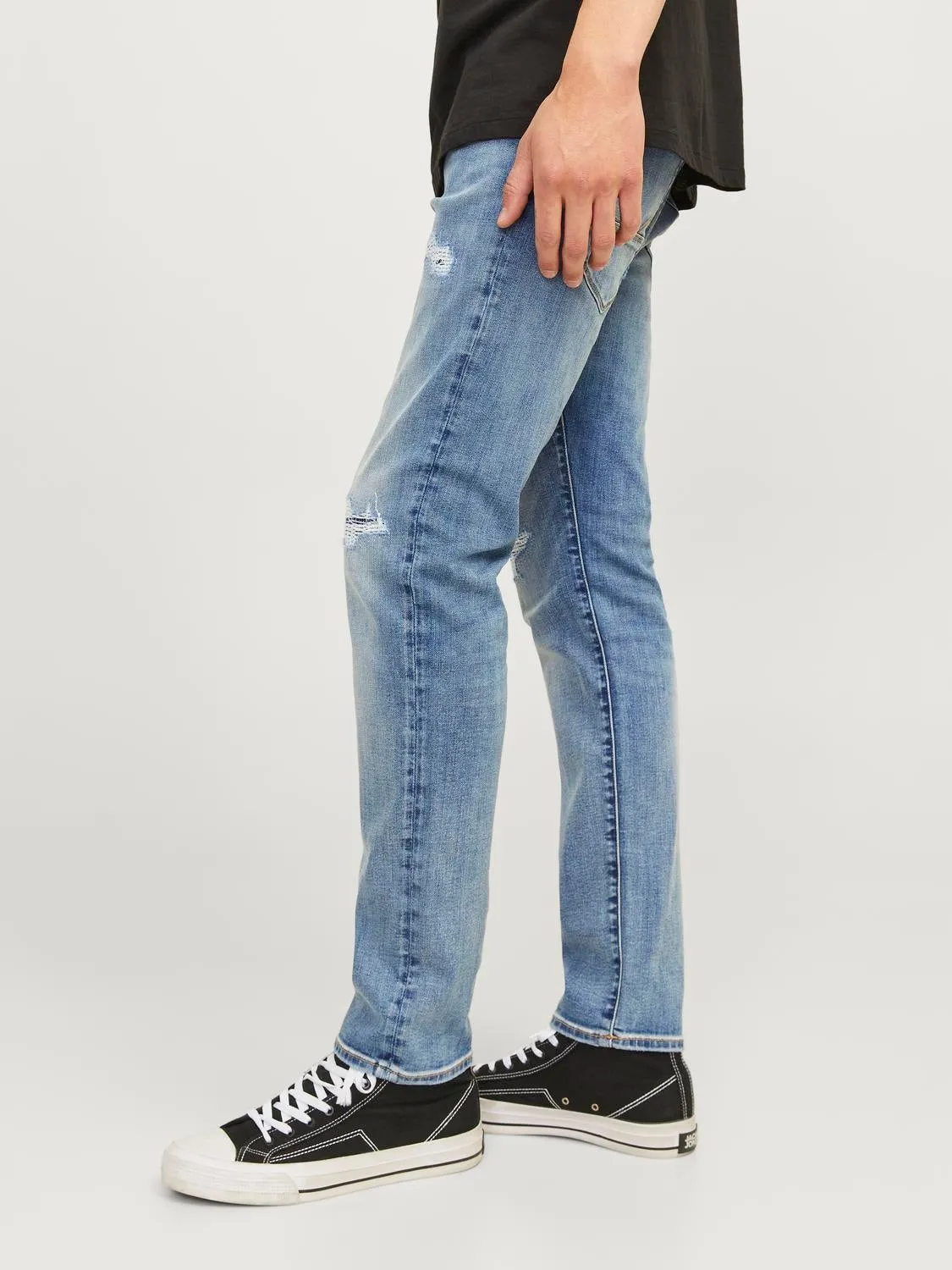 JJIGLENN JJFOX 50SPS CB 043 50SPS SN Vaqueros de corte slim | Azul intermedio | Jack & Jones®