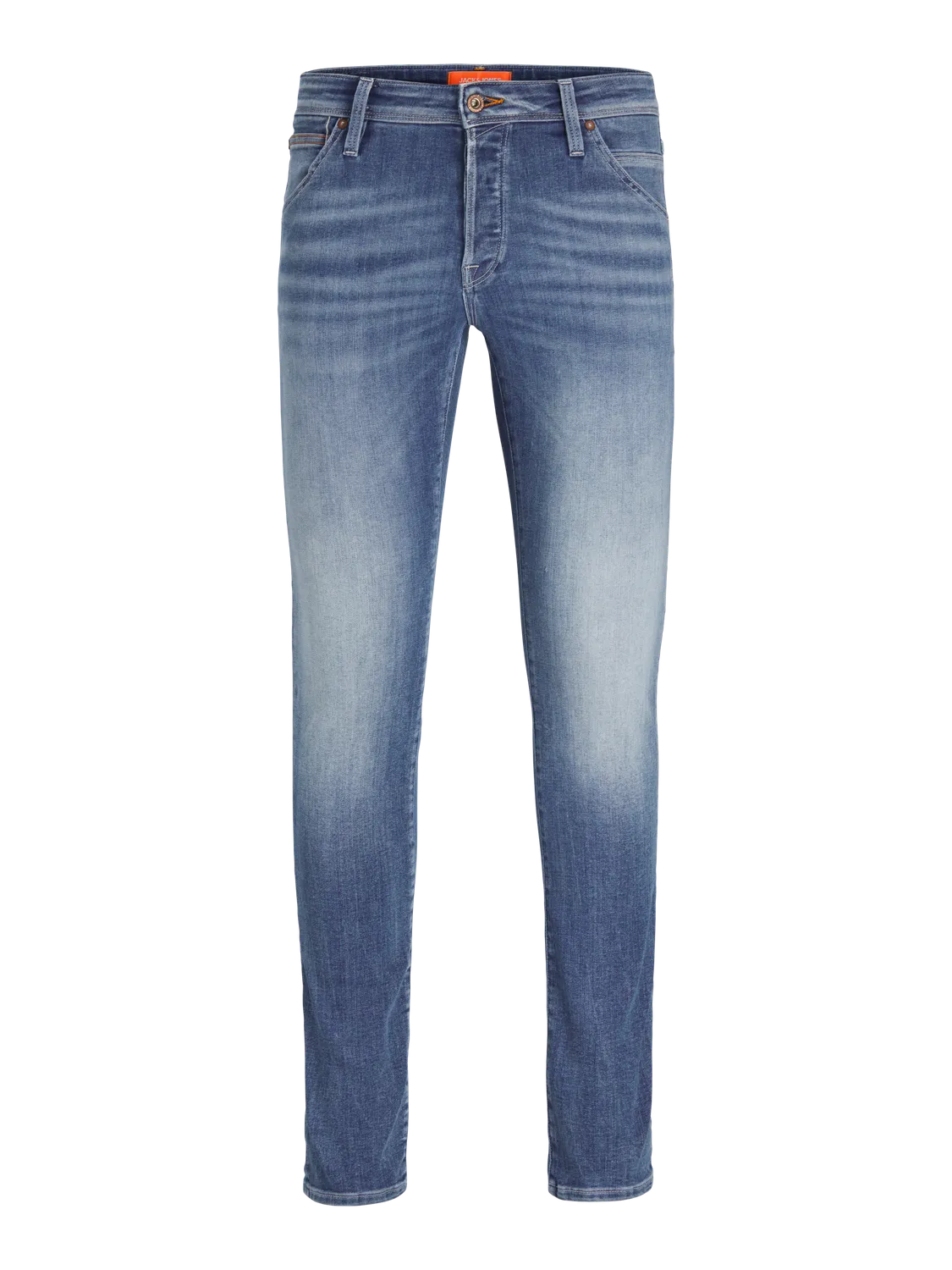 JJIGLENN JJFOX AM 489 50SPS Vaqueros de corte slim | Azul intermedio | Jack & Jones®