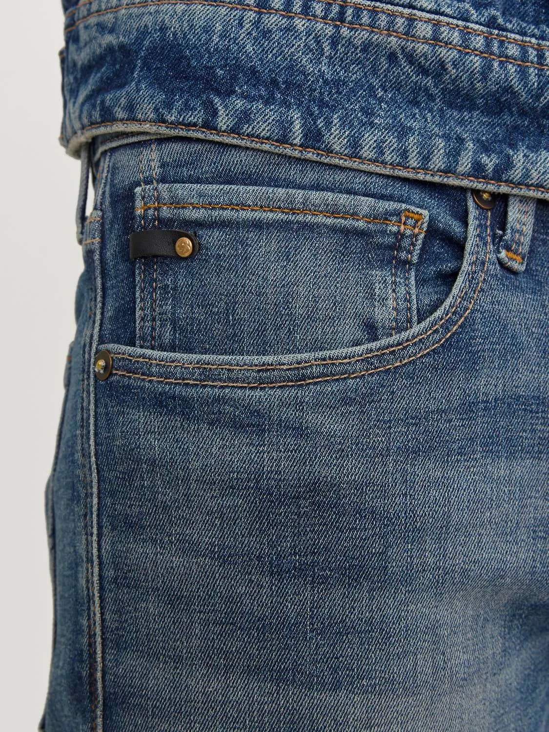 JJIGLENN JJICON JJ 167 50SPS Vaqueros de corte slim | Azul intermedio | Jack & Jones®