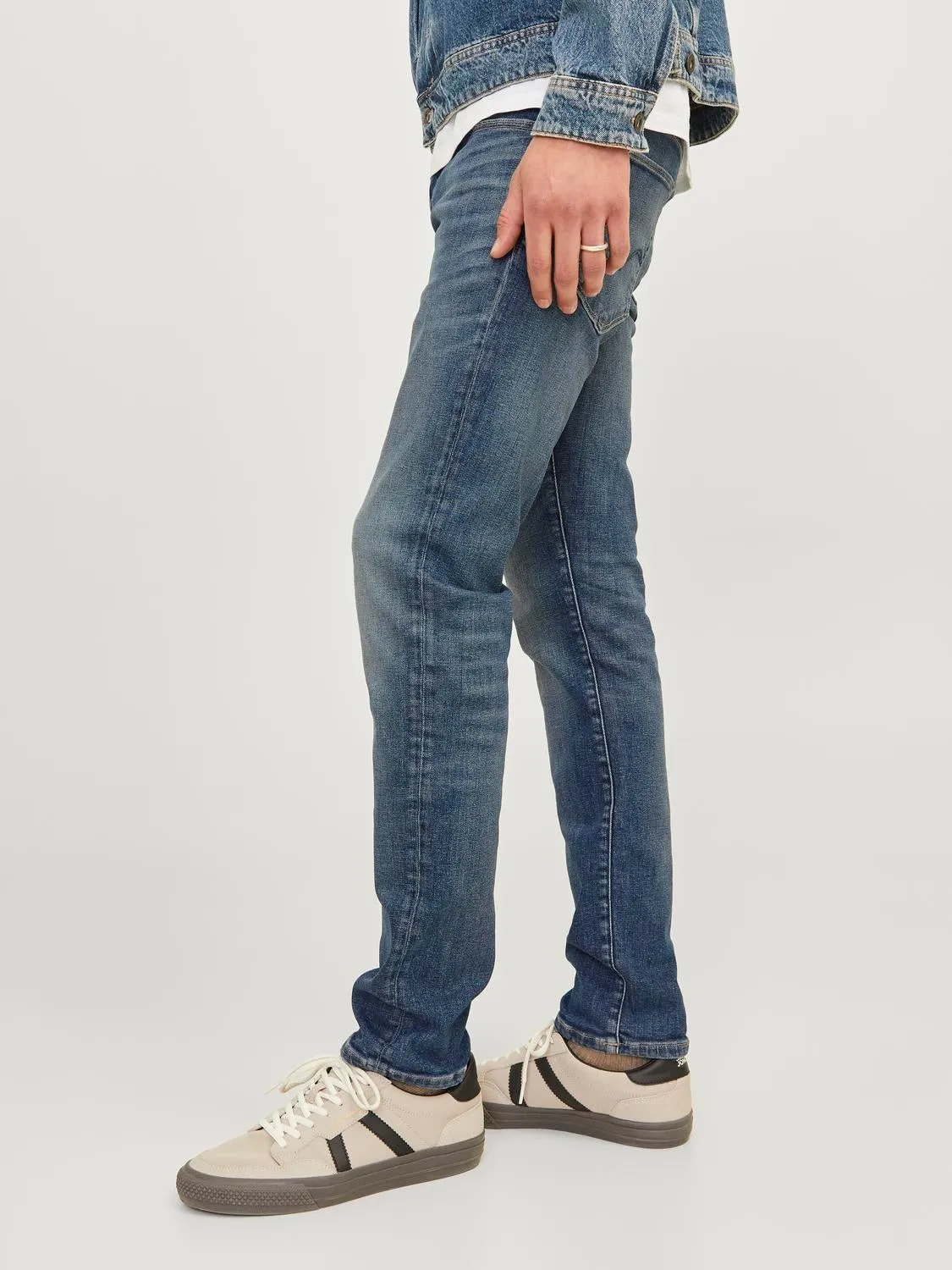 JJIGLENN JJICON JJ 167 50SPS Vaqueros de corte slim | Azul intermedio | Jack & Jones®