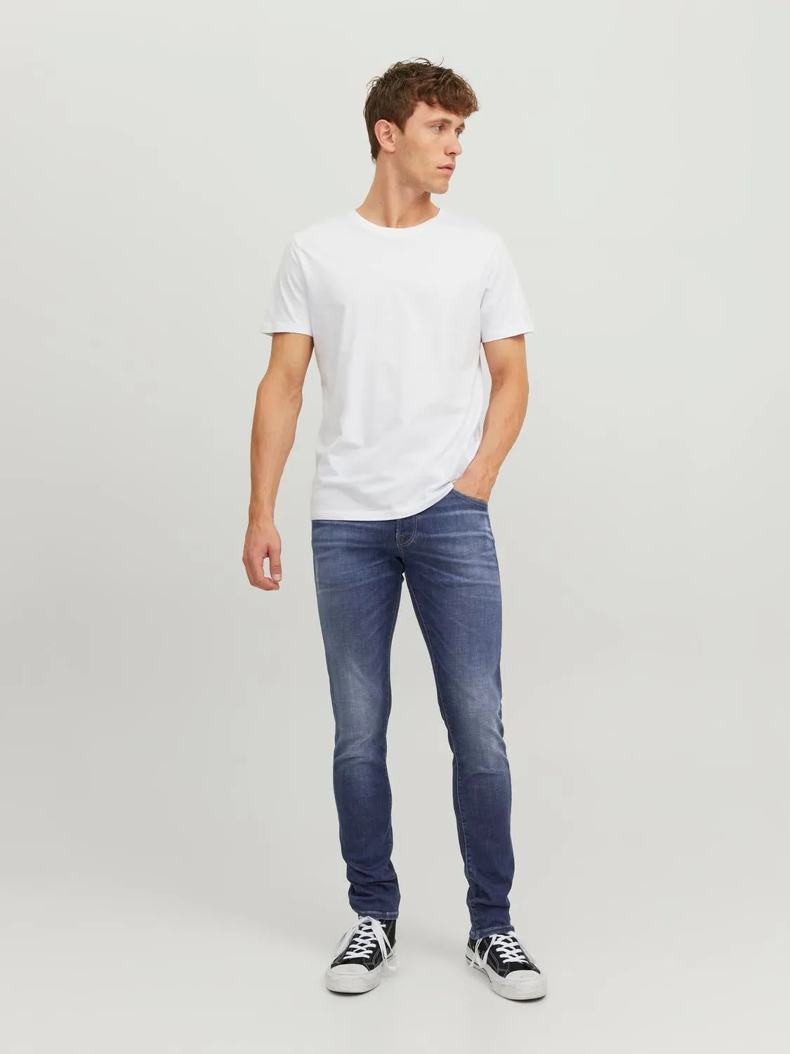 JJIGLENN JJICON JJ 659 50SPS Vaqueros de corte slim | Azul intermedio | Jack & Jones®