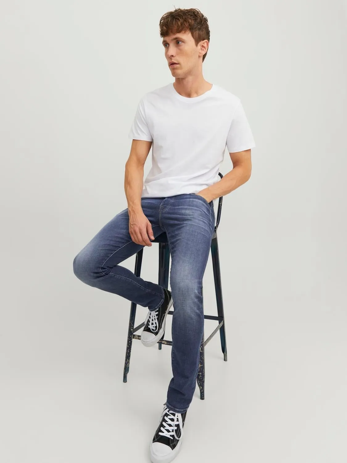 JJIGLENN JJICON JJ 659 50SPS Vaqueros de corte slim | Azul intermedio | Jack & Jones®