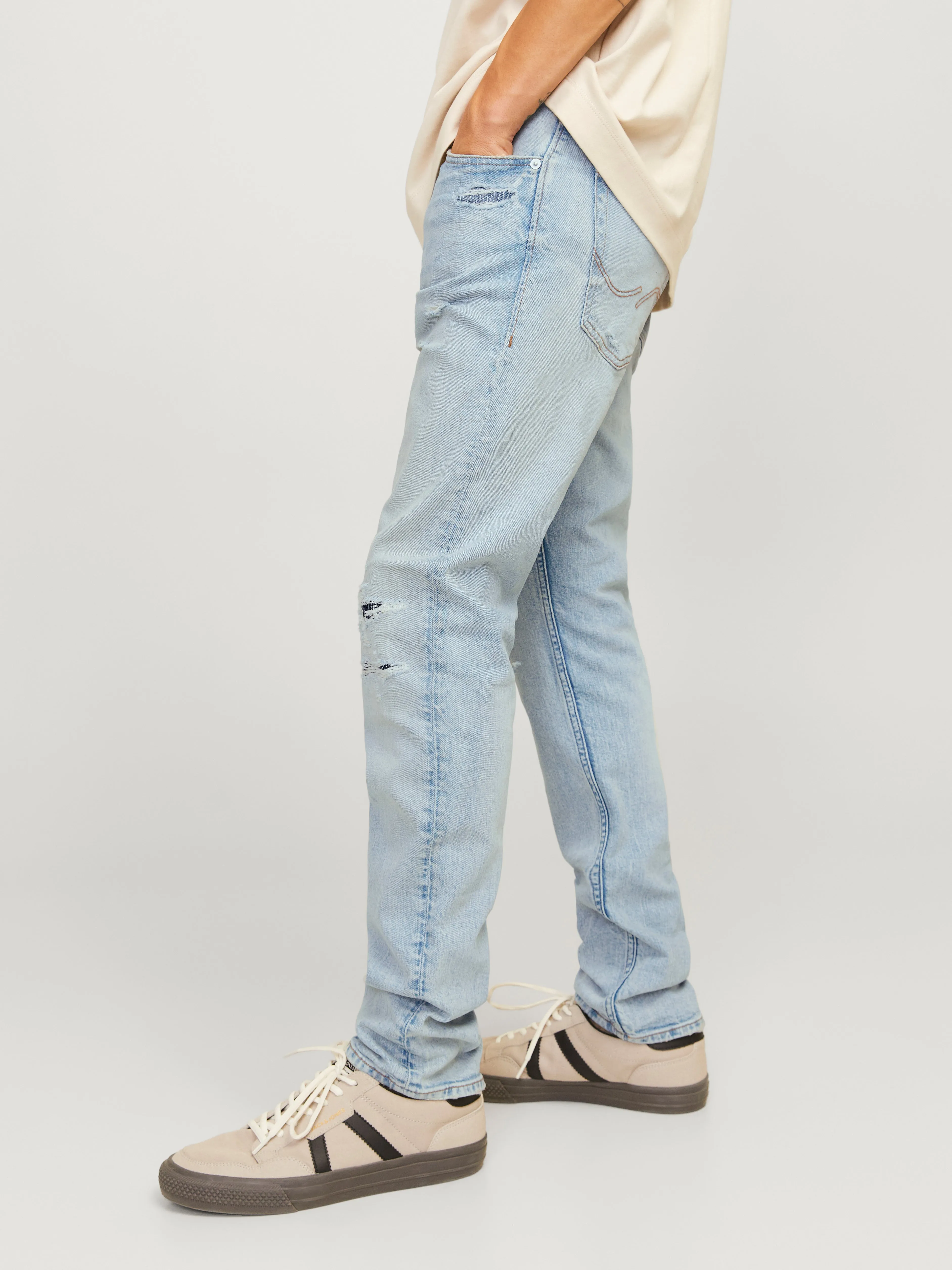 JJIGLENN JJORIGINAL CB 252 Vaqueros de corte slim | Azul intermedio | Jack & Jones®