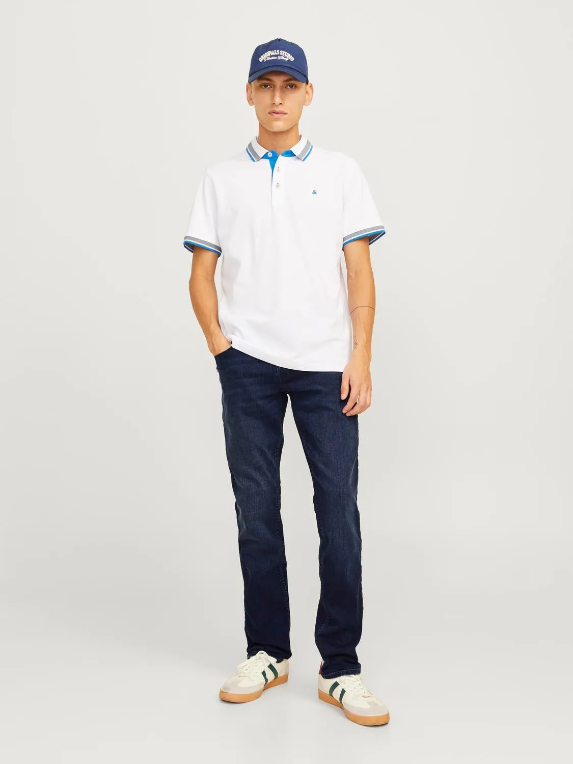 JJIGLENN JJORIGINAL MF 260 Vaqueros de corte slim | Azul intermedio | Jack & Jones®