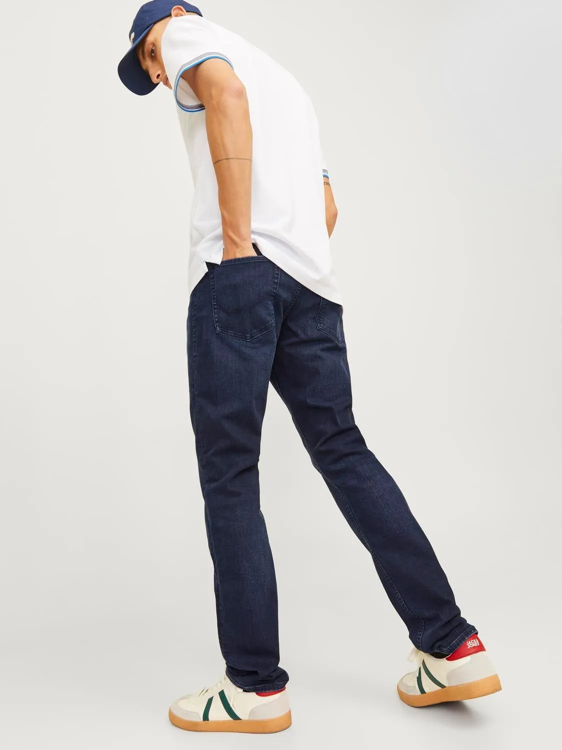 JJIGLENN JJORIGINAL MF 260 Vaqueros de corte slim | Azul intermedio | Jack & Jones®