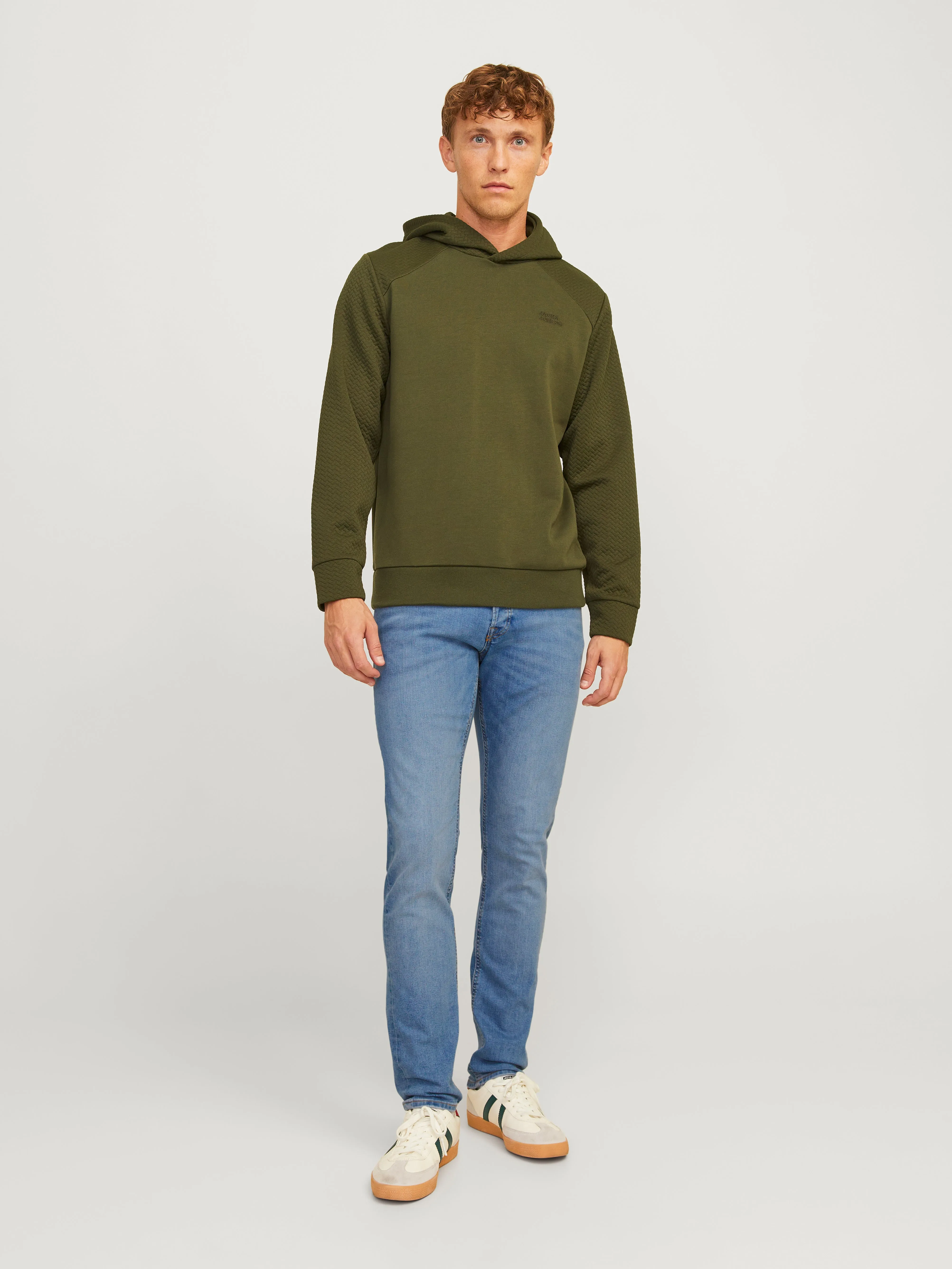 JJIGLENN JJORIGINAL SQ 296 Vaqueros de corte slim | Azul intermedio | Jack & Jones®