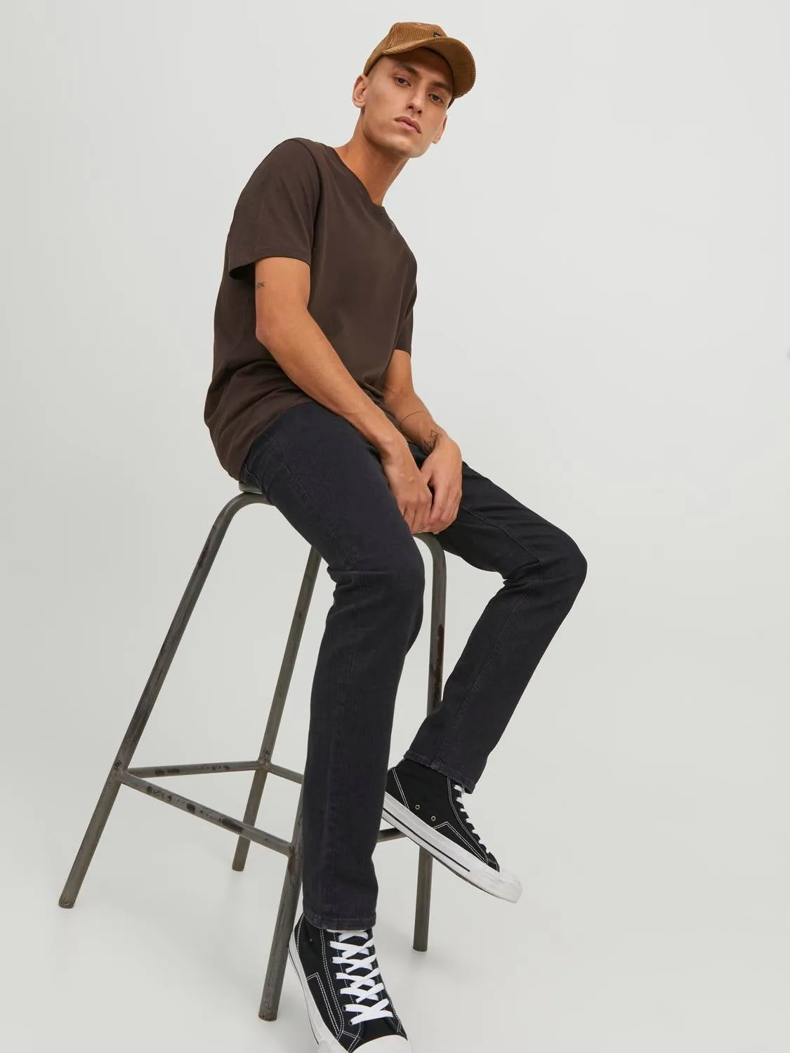 JJIGLENN JJORIGINAL SQ 356 Vaqueros de corte slim | Negro | Jack & Jones®