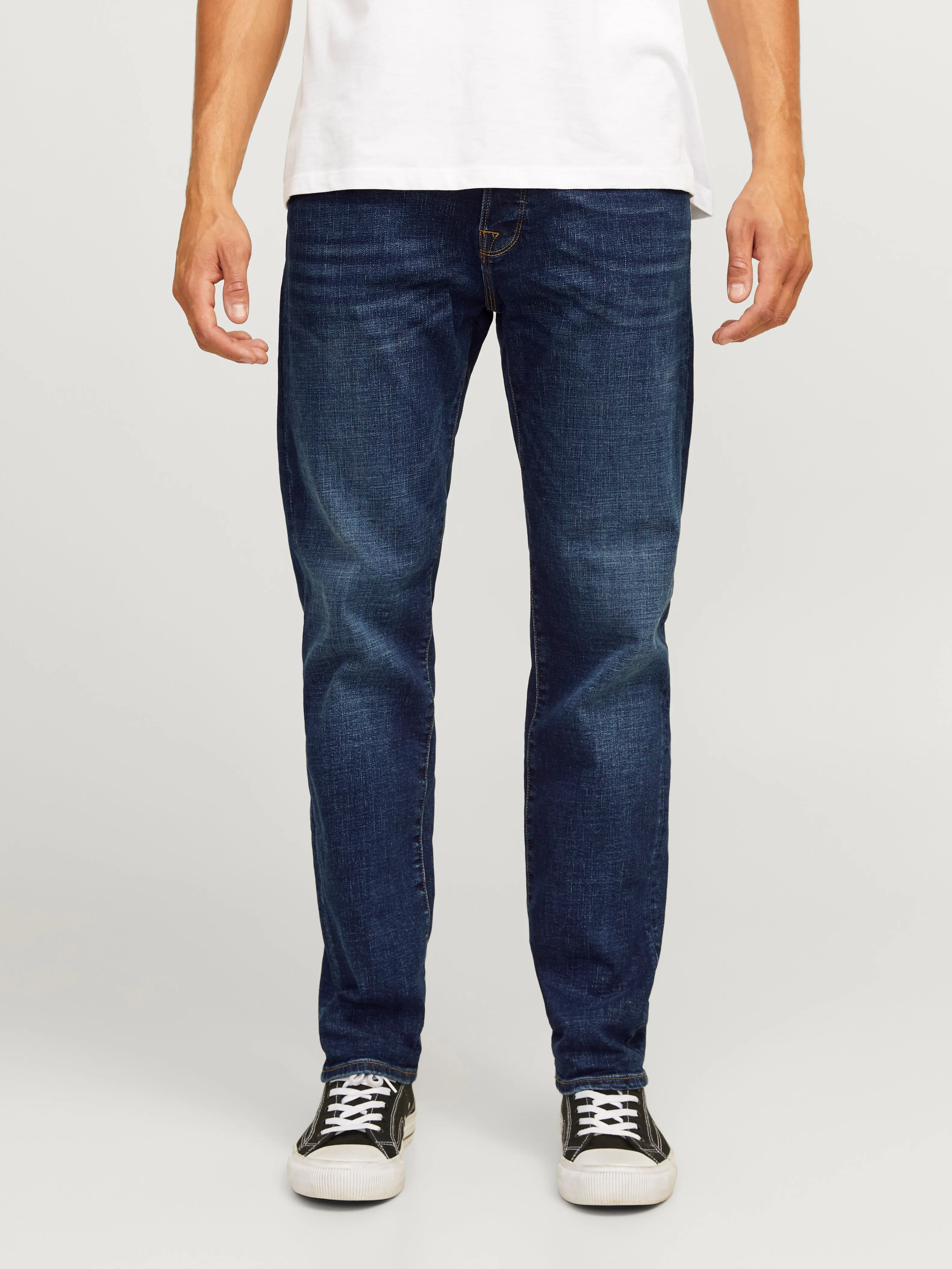 JJIMIKE JJFOX CB 055 Vaqueros de corte tapered | Azul intermedio | Jack & Jones®