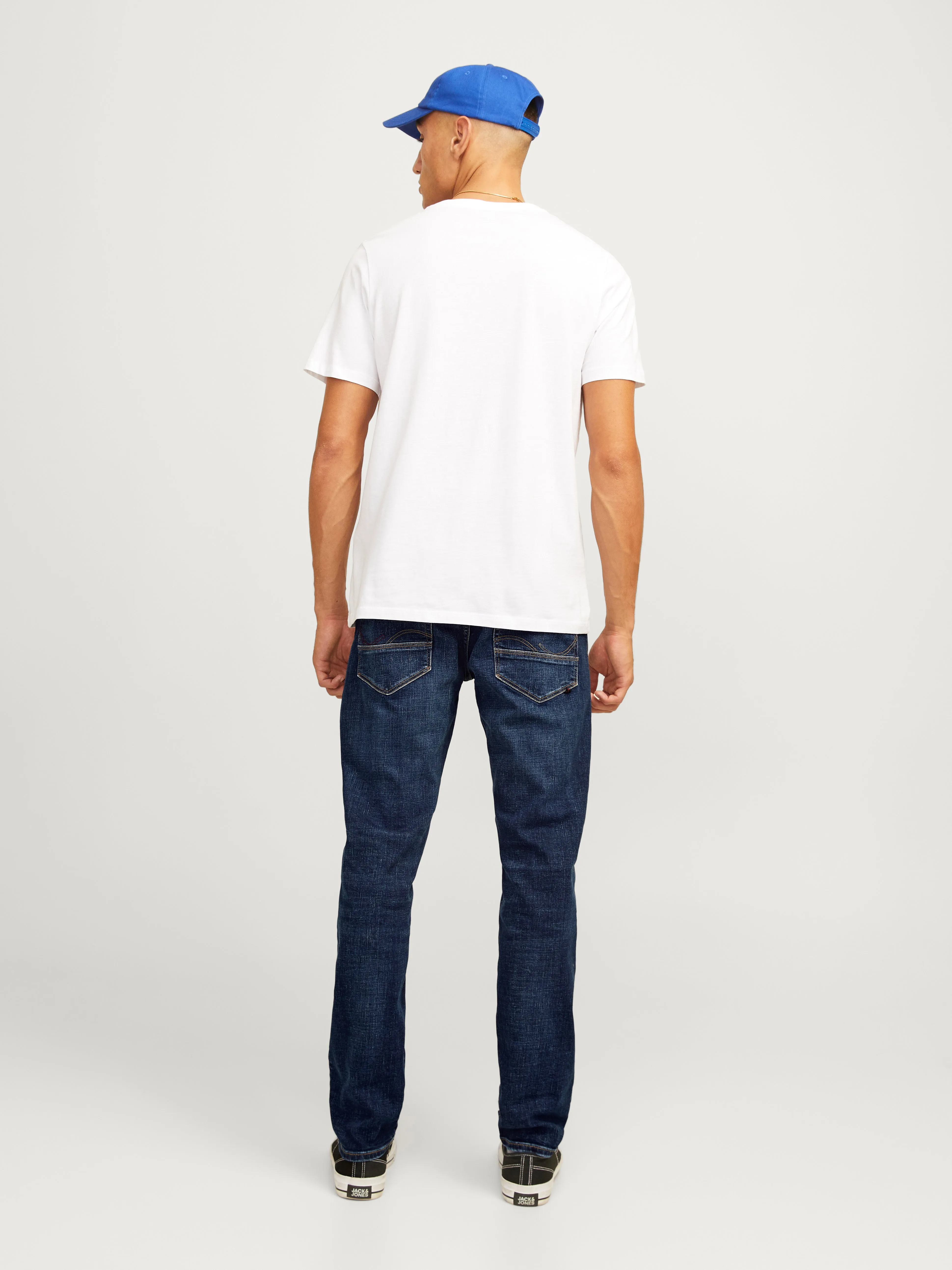 JJIMIKE JJFOX CB 055 Vaqueros de corte tapered | Azul intermedio | Jack & Jones®