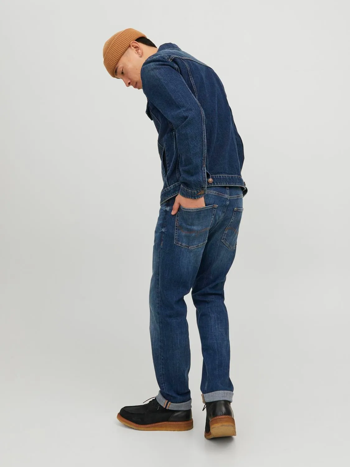 JJIMIKE JJORIGINAL AM 355 Vaqueros de corte tapered | Azul intermedio | Jack & Jones®