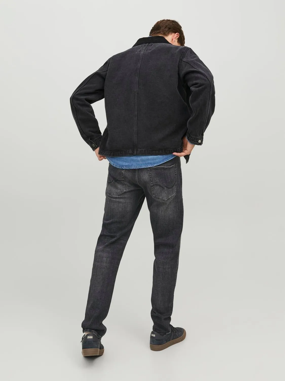 JJIMIKE JJORIGINAL JOS 711 Vaqueros de corte tapered | Negro | Jack & Jones®