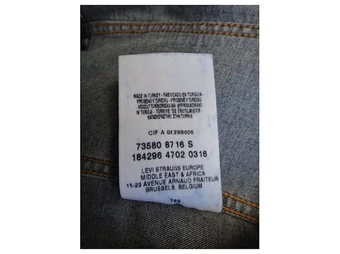 Levi's talla de chaqueta levi 36 / 38 Nueva condición Azul 