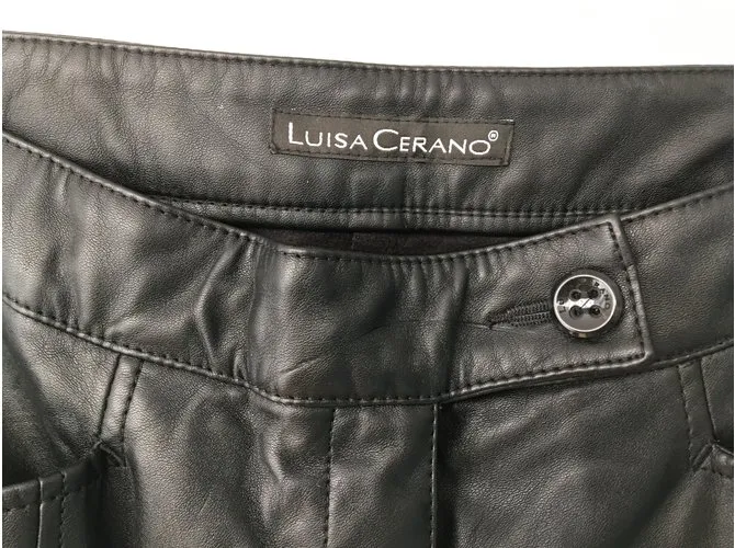 Luisa Cerano Pantalones, polainas Negro 