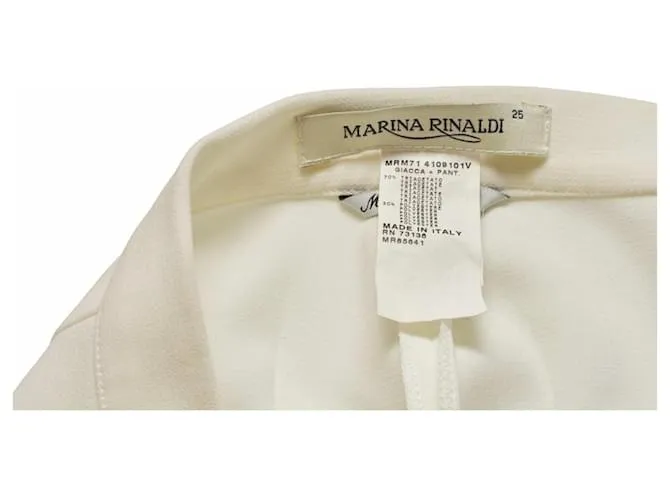 Marina Rinaldi Pantalones, polainas Blanco 