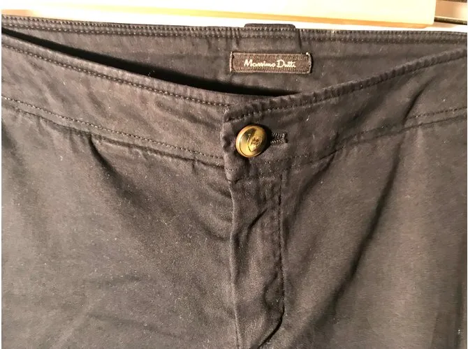 Massimo Dutti Pantalones, polainas Azul 