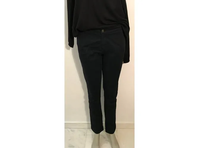 Massimo Dutti Pantalones, polainas Azul 