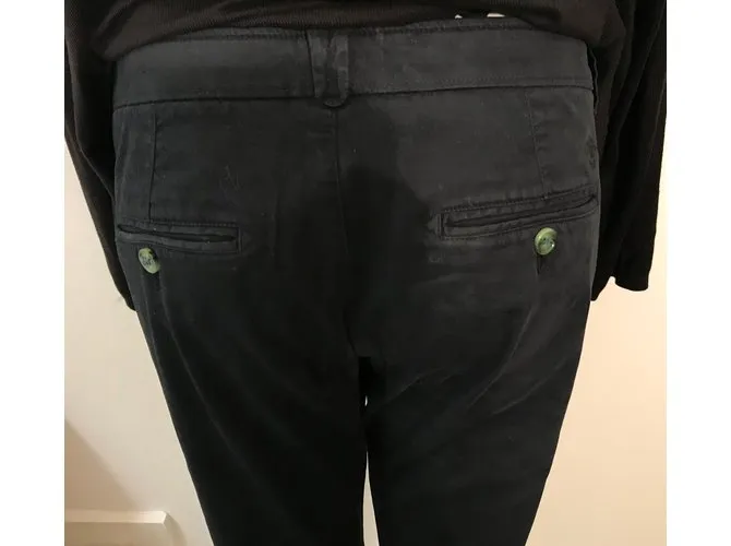 Massimo Dutti Pantalones, polainas Azul 