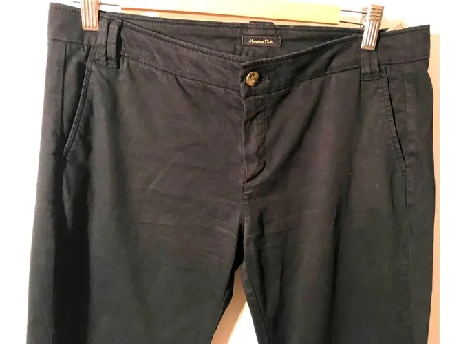 Massimo Dutti Pantalones, polainas Azul 