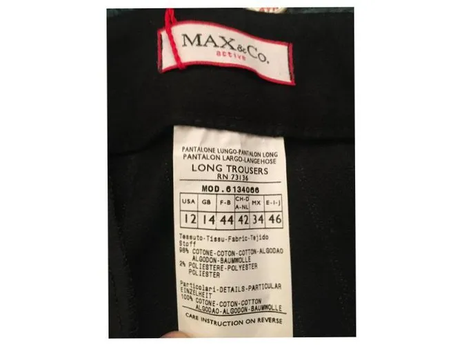 Max & Co Pantalones, polainas Negro 