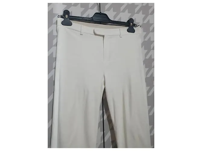 Max Mara Pantalones, polainas Blanco 