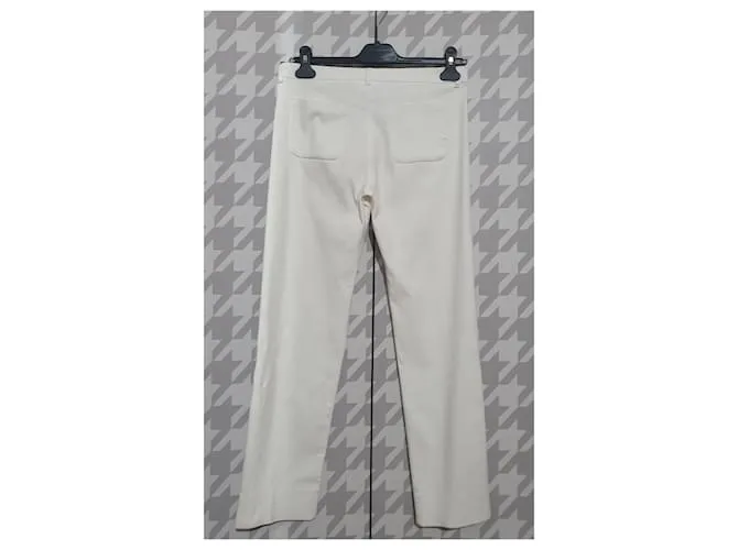 Max Mara Pantalones, polainas Blanco 