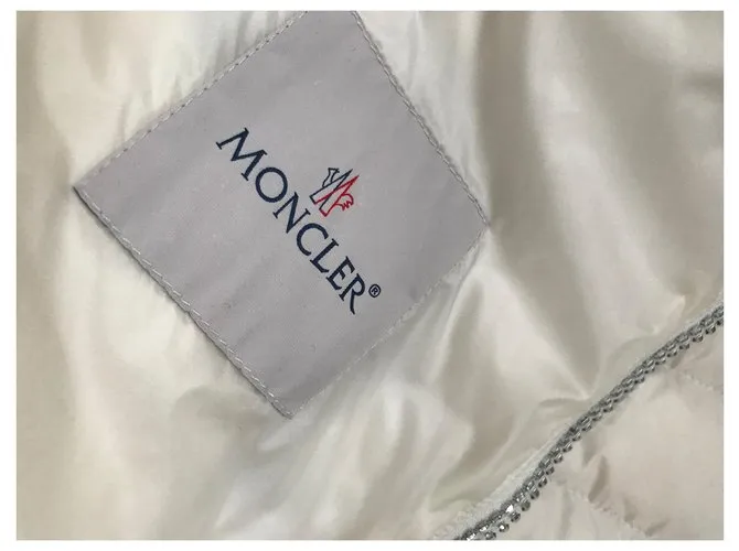 Moncler chaqueta abajo Blanco roto 