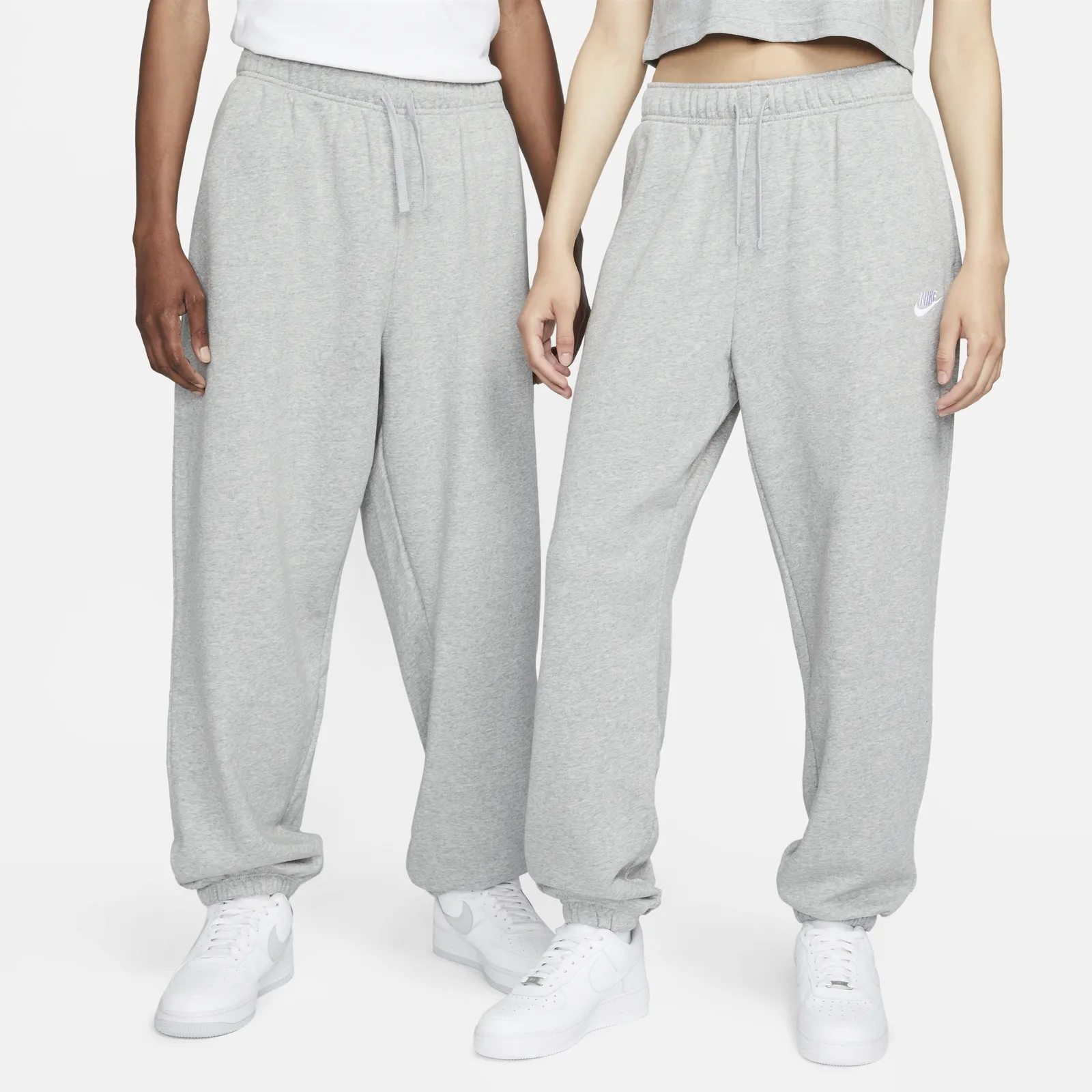 Nike Sportswear Club Fleece Mid Rise Oversized Tracksuit Bottoms