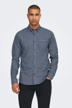 Only & Sons Camisa de hombre slim fit