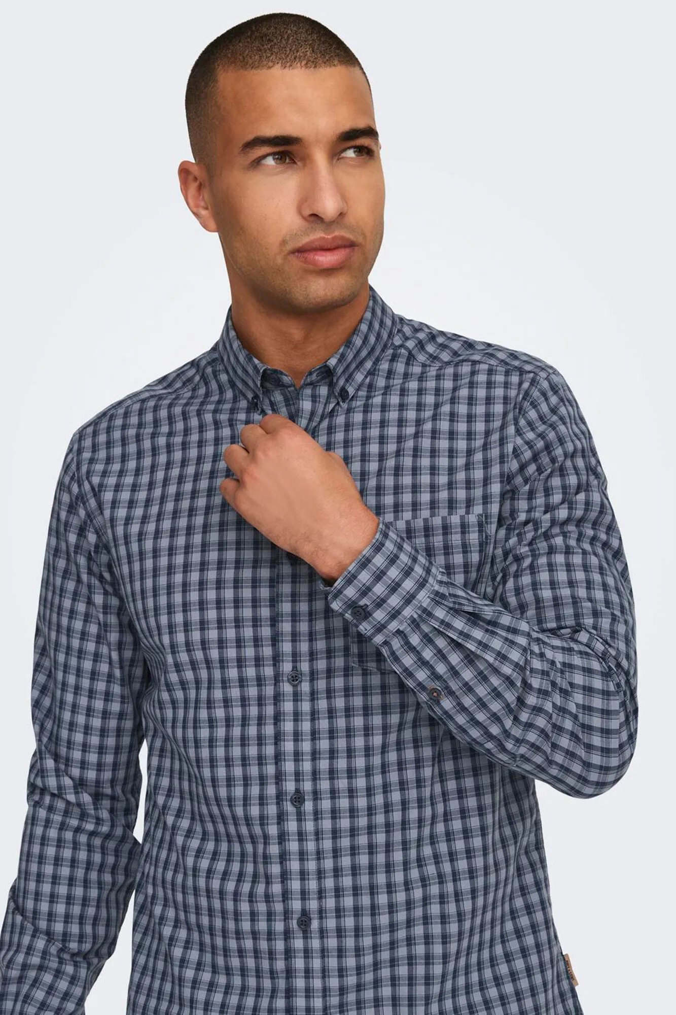 Only & Sons Camisa de hombre slim fit