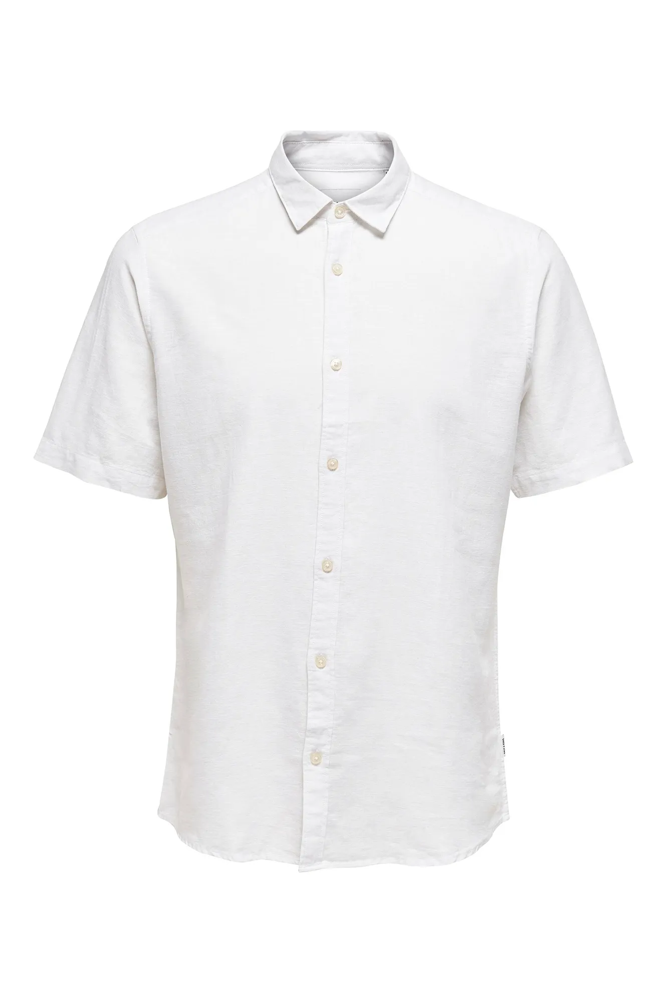 Only & Sons Camisa manga corta lino