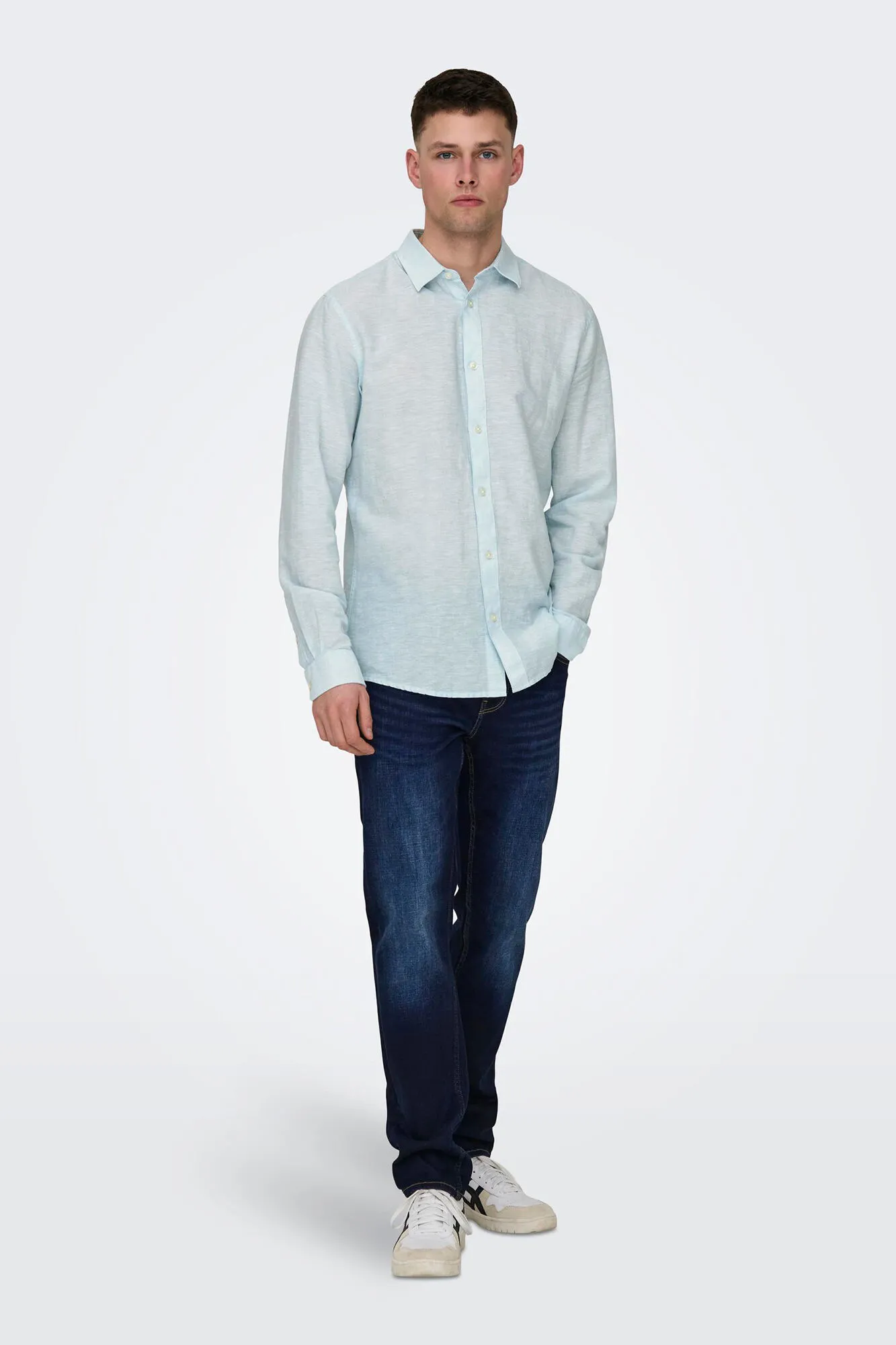 Only & Sons Camisa manga larga lino