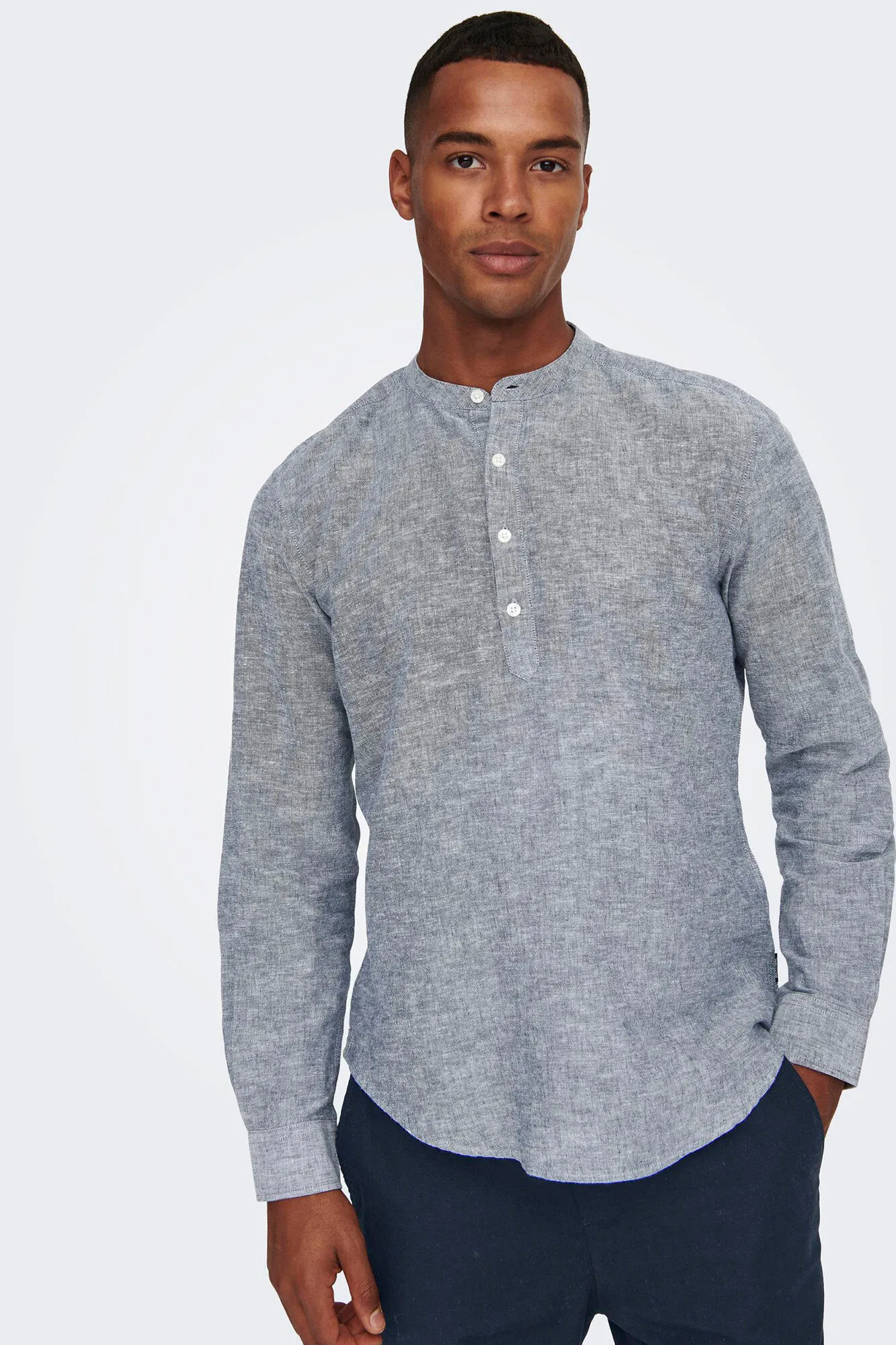 Only & Sons Camisa polera lino