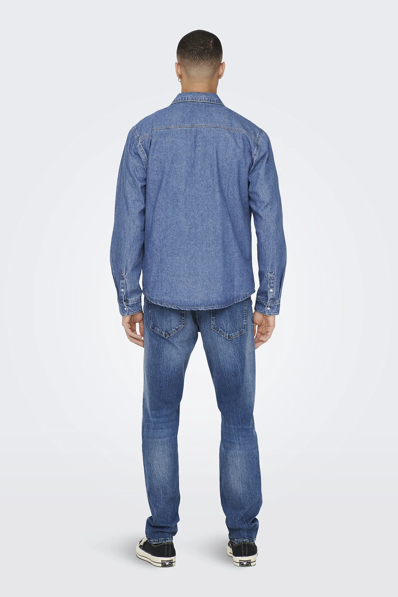 Only & Sons Camisa tejido denim