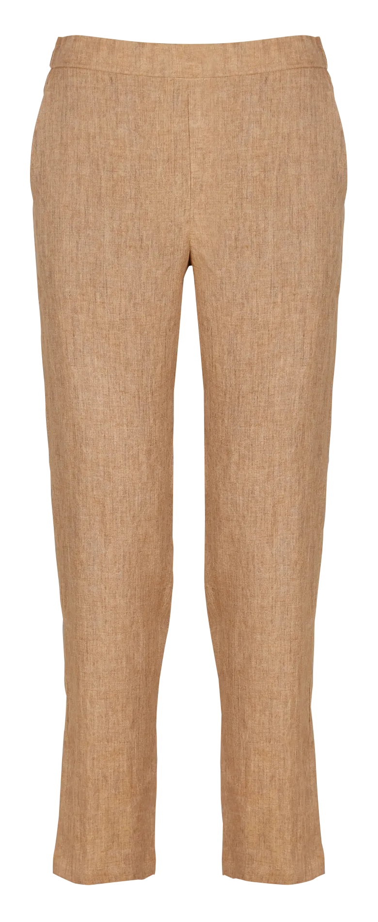 PACIFIO - Pantalón tapered de lino en marron