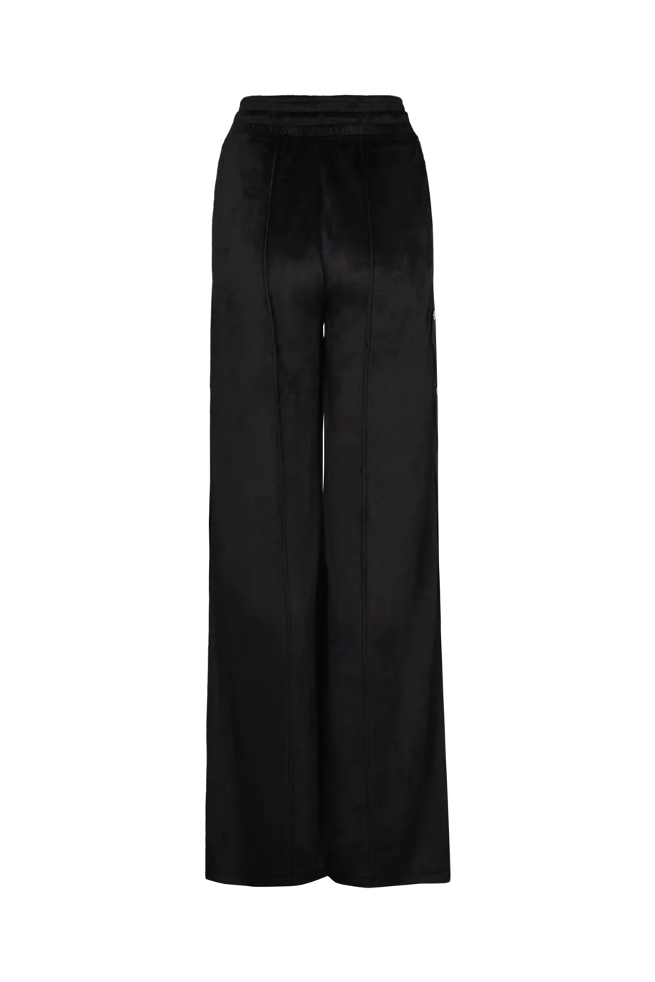 Pantalón ancho de tiro alto en negro