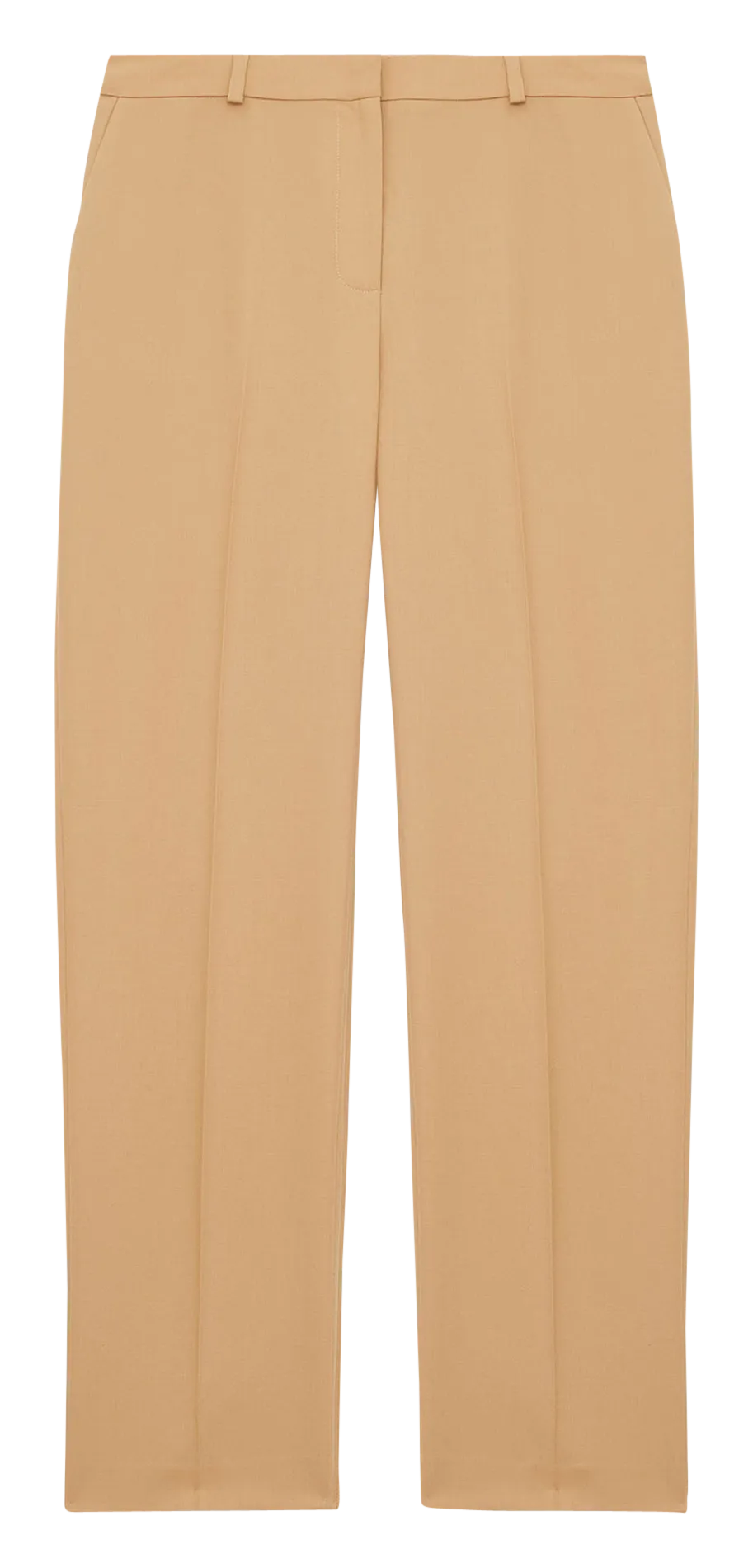 PAUL - Pantalón recto de talle alto en beige