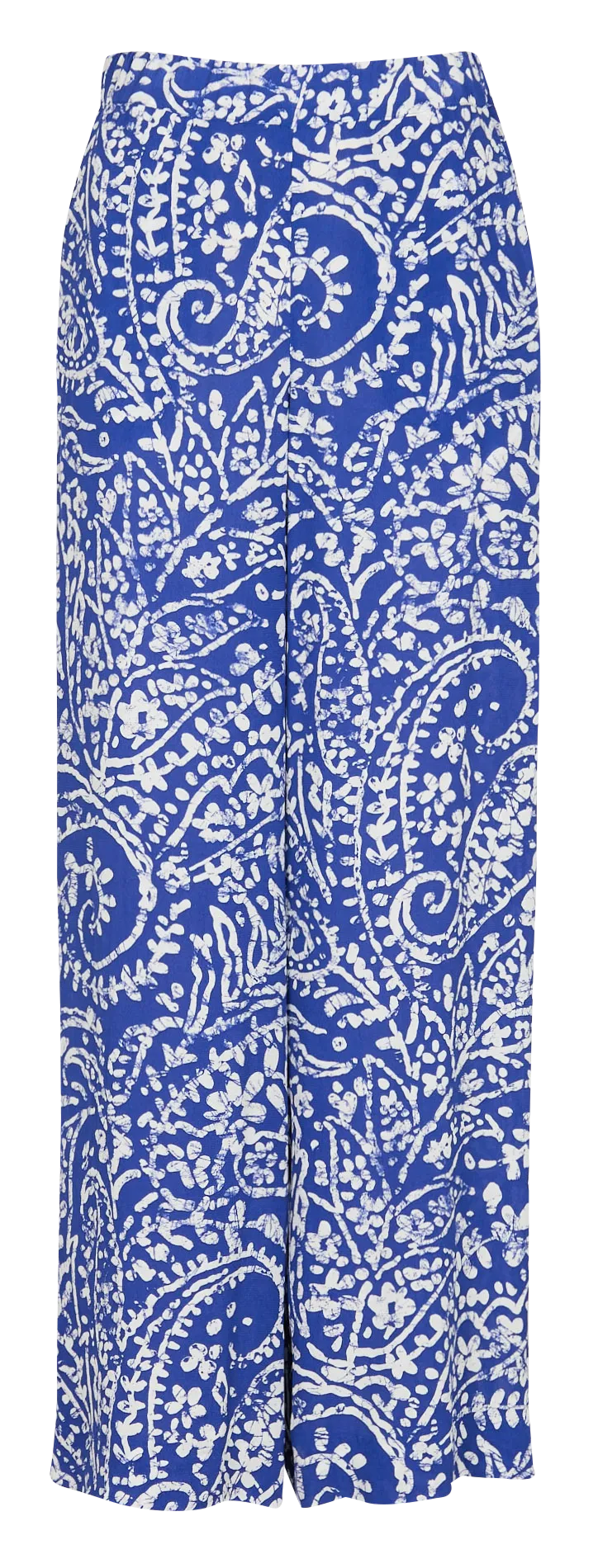 PFLUIDE - Pantalón recto con estampado cachemira en azul