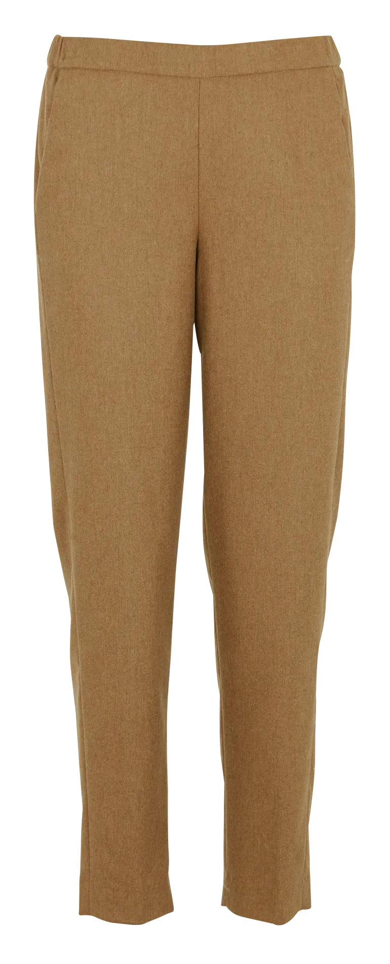 PIXEL - Pantalón recto de mezcla de lana en beige