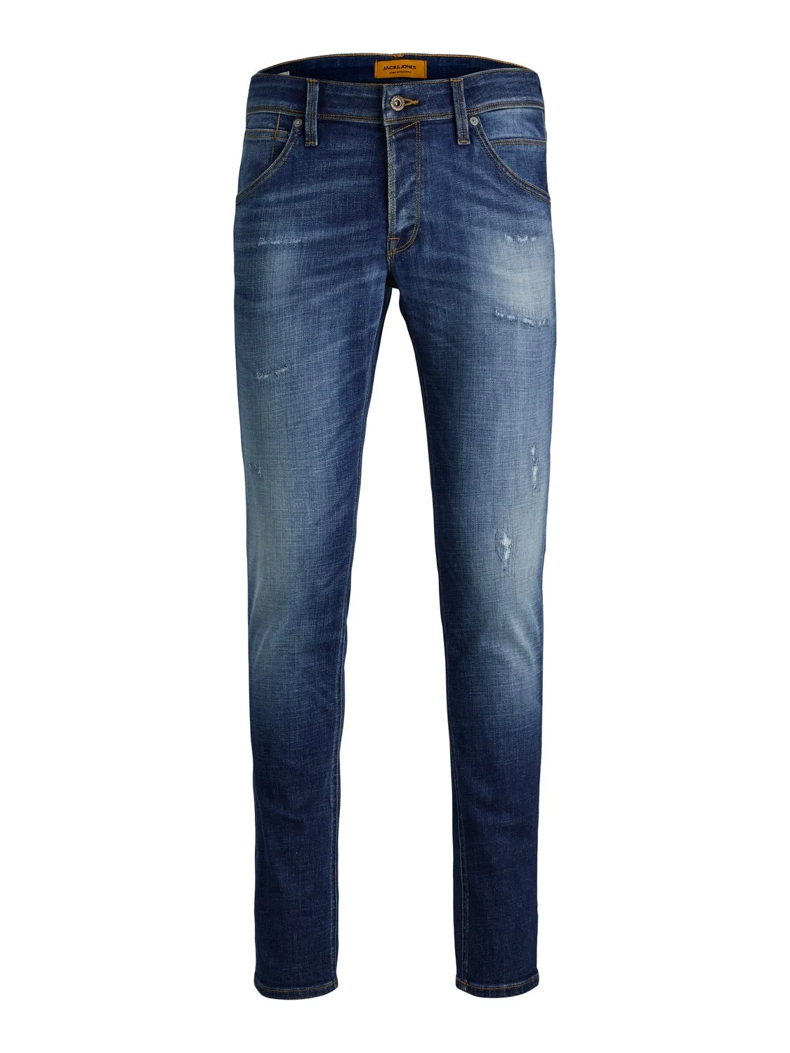 Plus Size JJIGLENN JJFOX GE 348 PLS Vaqueros de corte slim | Azul intermedio | Jack & Jones®