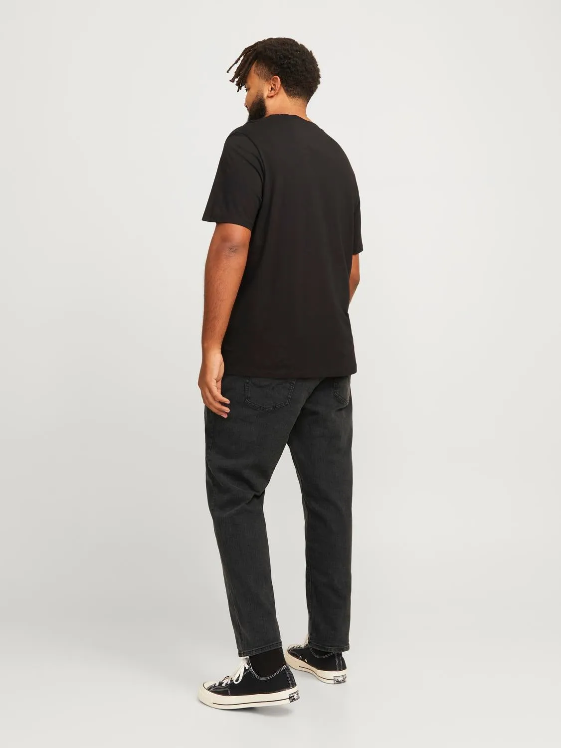 Plus Size JJIGLENN JJORIGINAL MF 772 PLS Vaqueros de corte slim | Negro | Jack & Jones®