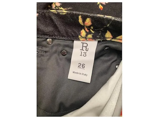 R13 Pantalones, polainas Negro 