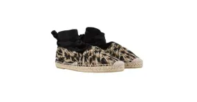 Saint Laurent Alpargatas Estampado de leopardo 