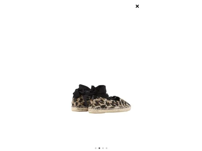 Saint Laurent Alpargatas Estampado de leopardo 