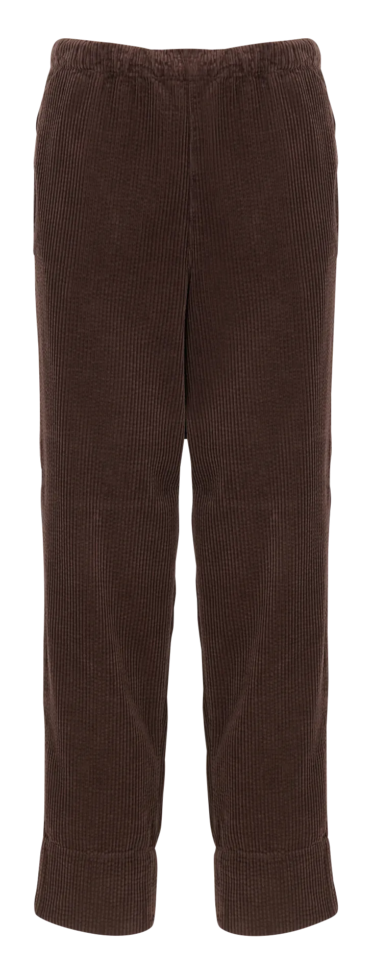 SAPHIR - Pantalón recto de pana en marron