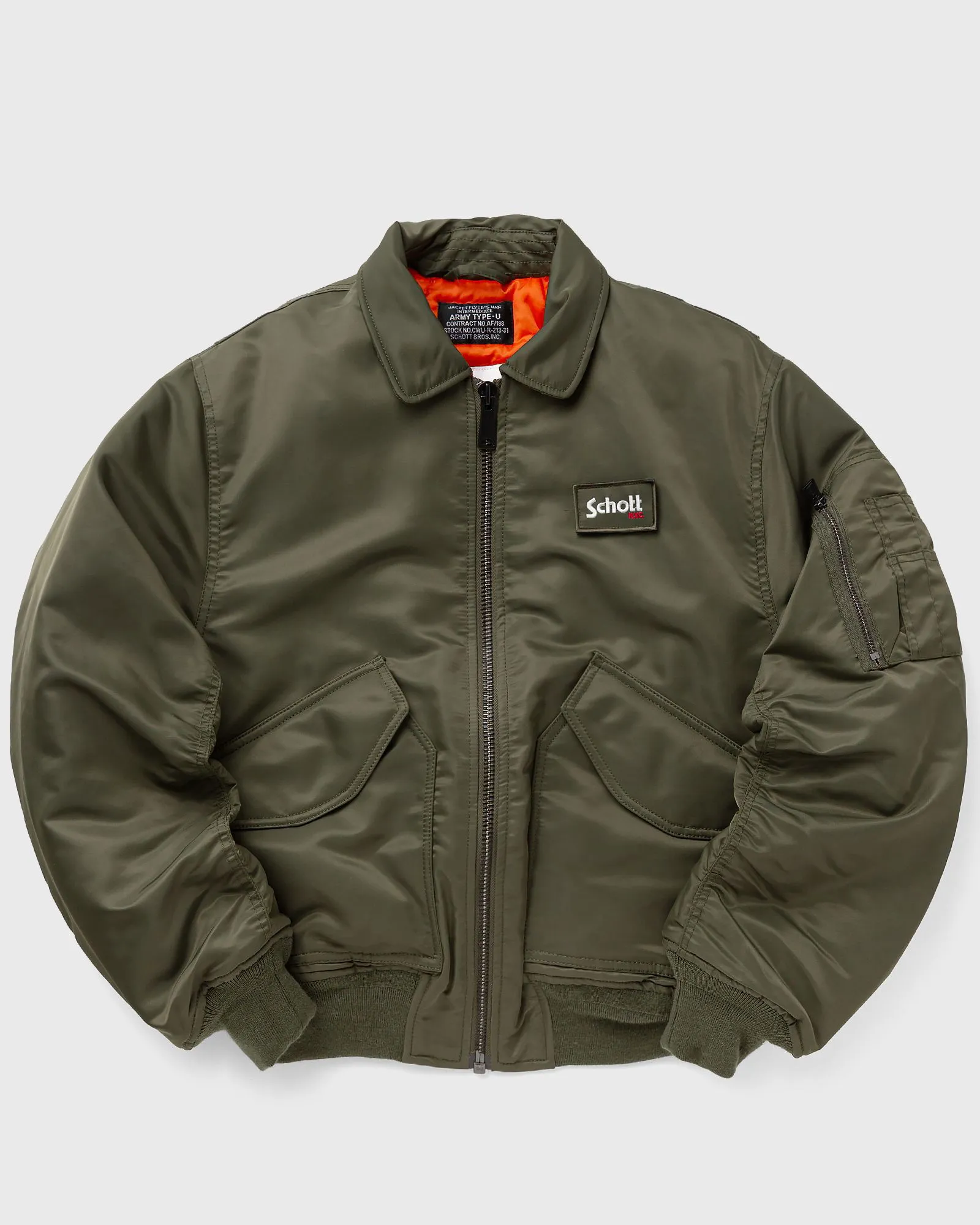 Schott NYC Bomber Jacket Green