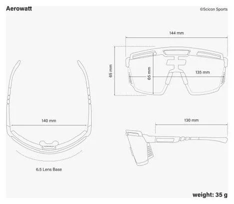 SCICON Gafas SCICON Aerowatt Multimirror Rojo / Negro