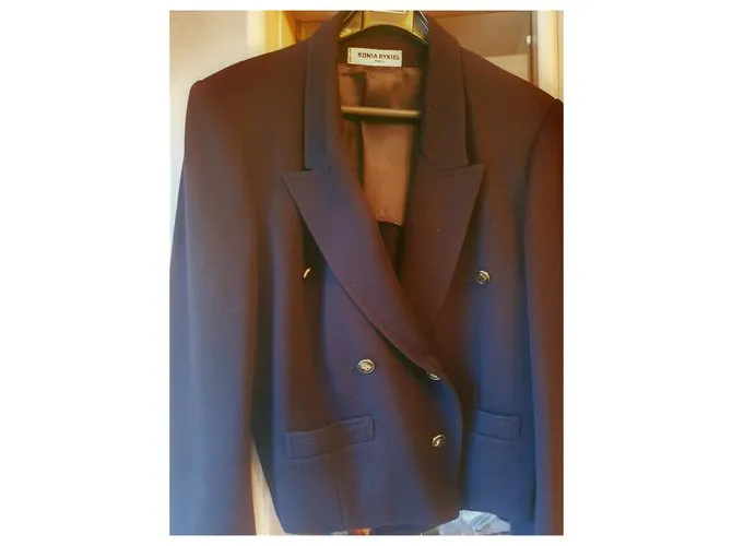 Sonia Rykiel chaqueta de traje Azul marino 