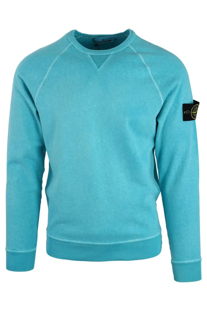 Sudadera azul cielo con parche