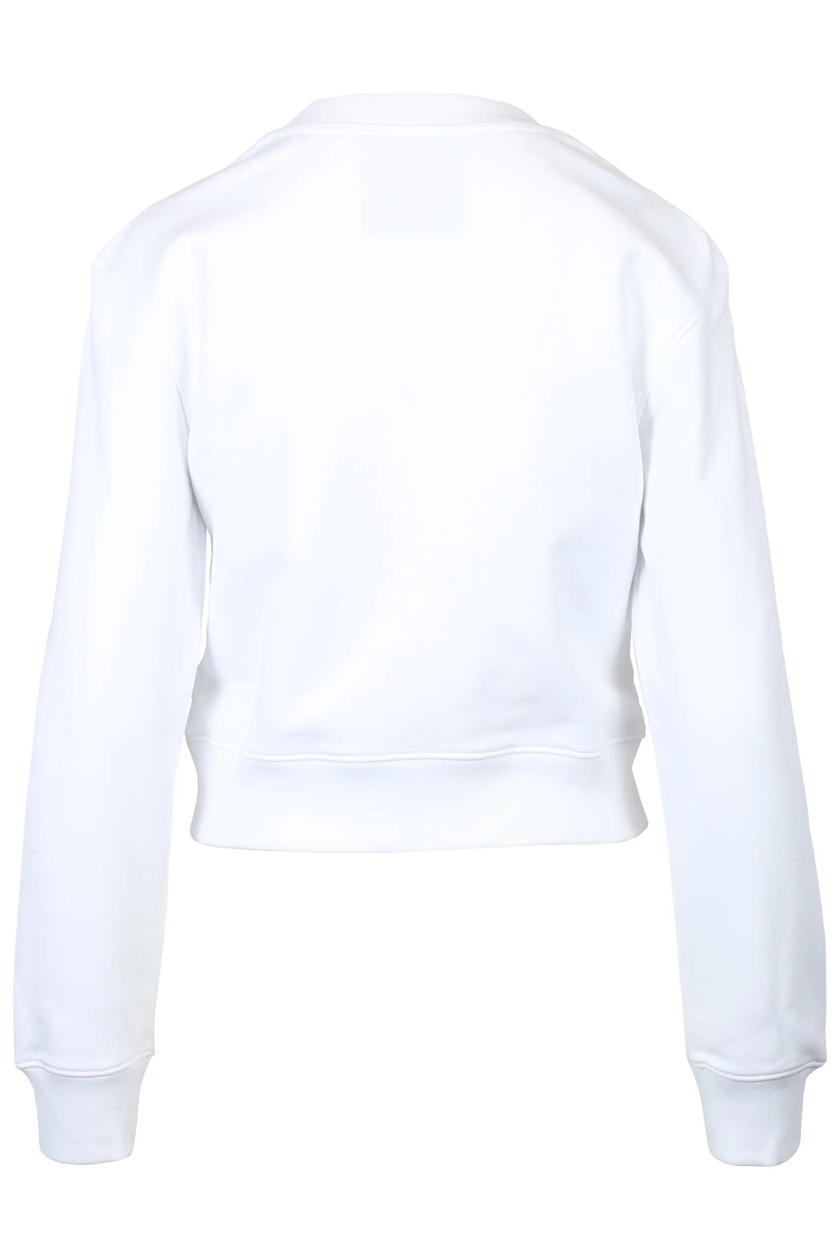 Sudadera blanca con logo grande 