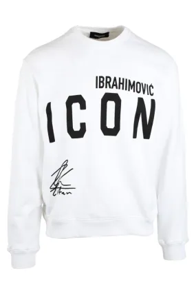 Sudadera blanca con logo icon ibrahimovic